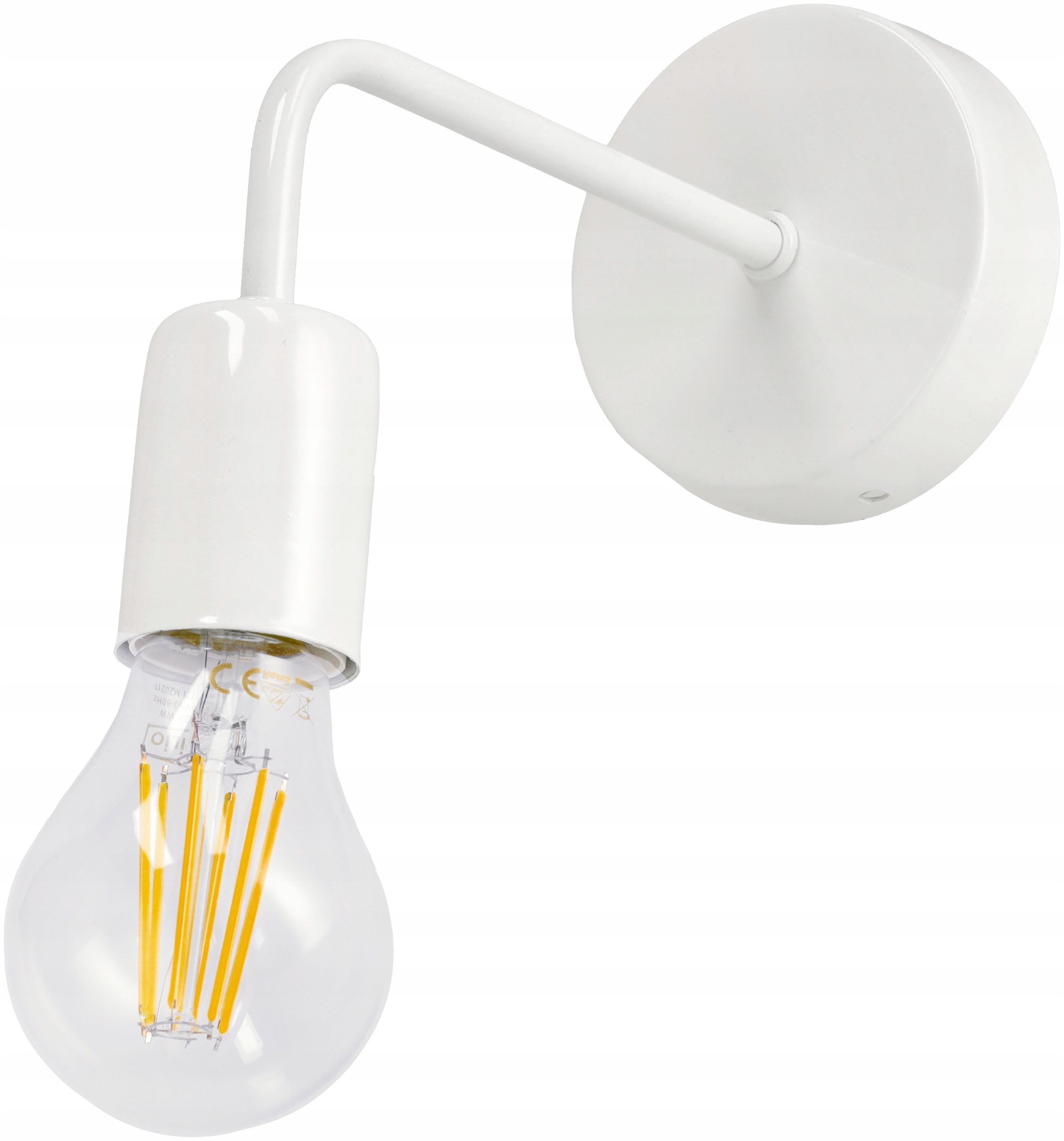  Pendant ceiling light zawijana loft style 2xe27 white for the living room kitchens