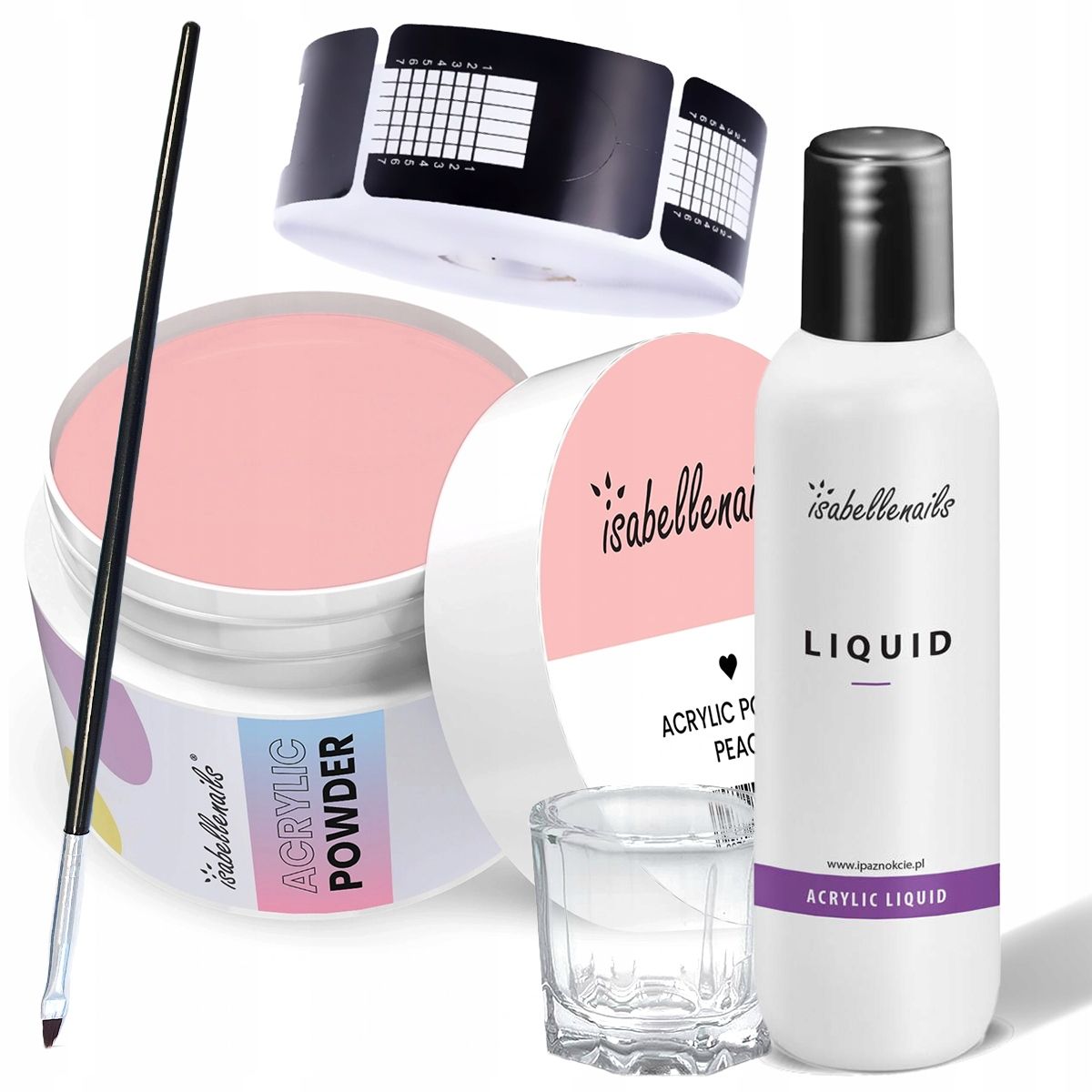  Kopa akrils isabellenails akrils pink 15ml liquid veidnes otu