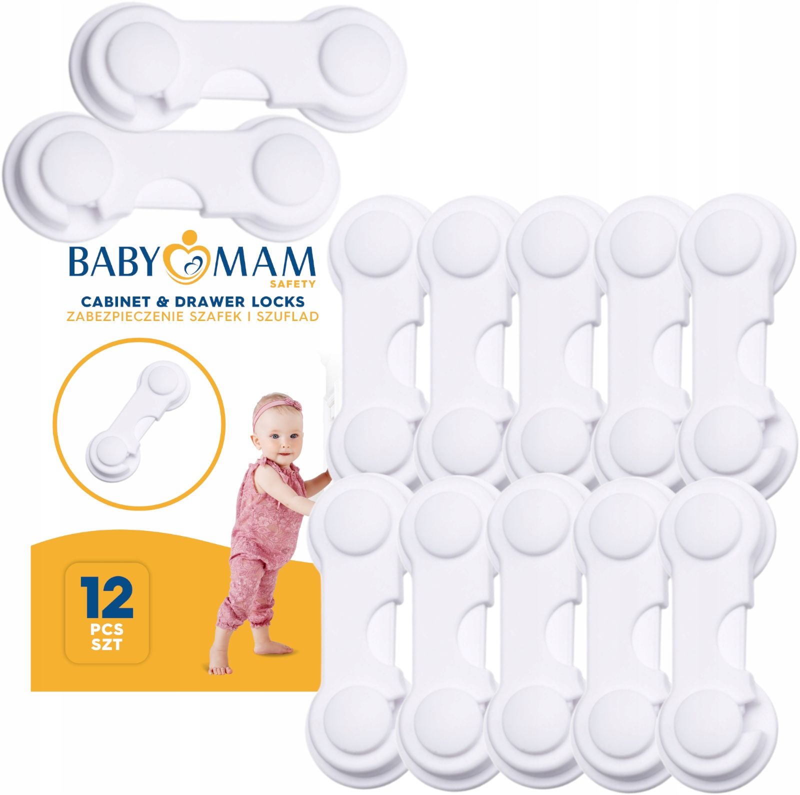  Skapju aizsargi atvilktne skapji slēdzene mēbeles slēdzene 12 gab. babymam