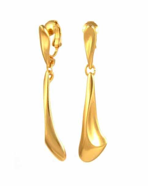  Lang clips golden damen leicht hängend groß beeindruckend für die ohren colibra