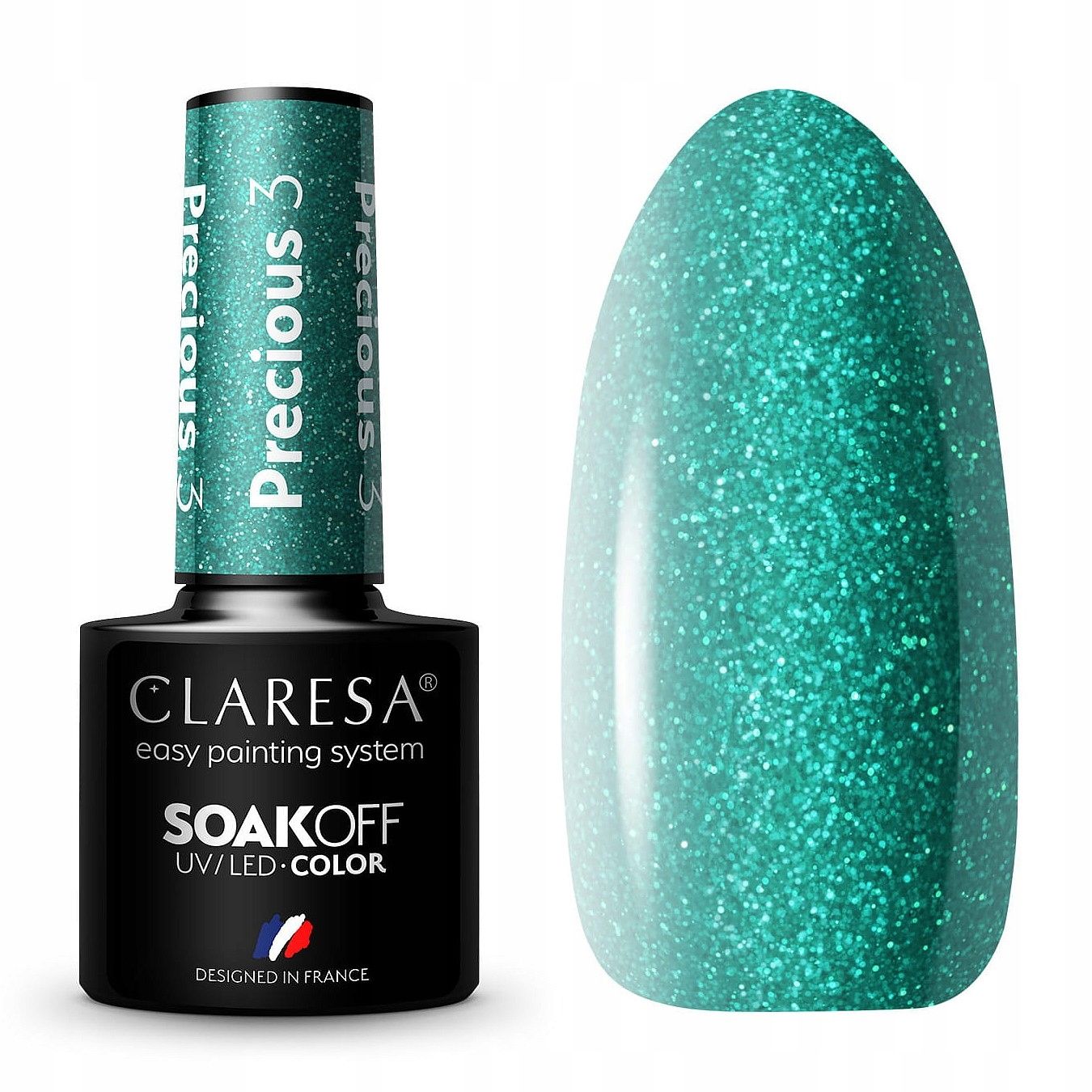  Claresa hübriid küünelakk burgundia glitter pink 554