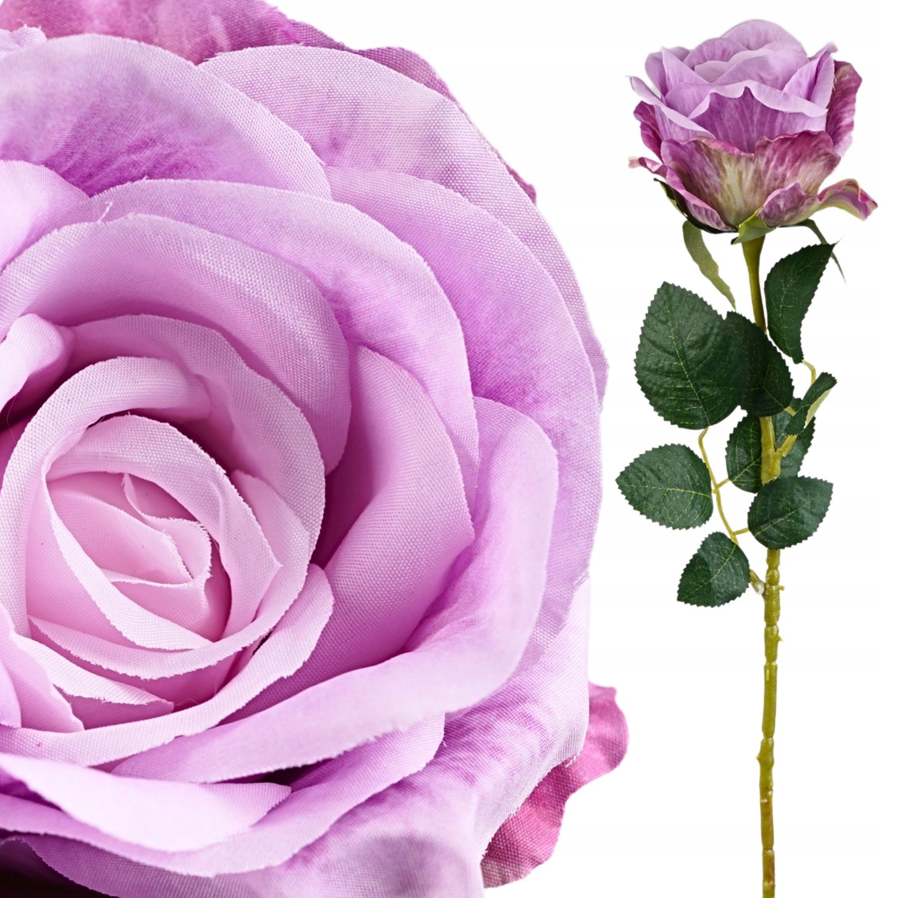  6x dirbtinės gėlės rožė wyrobowa galva komplektas 10cm violetinė