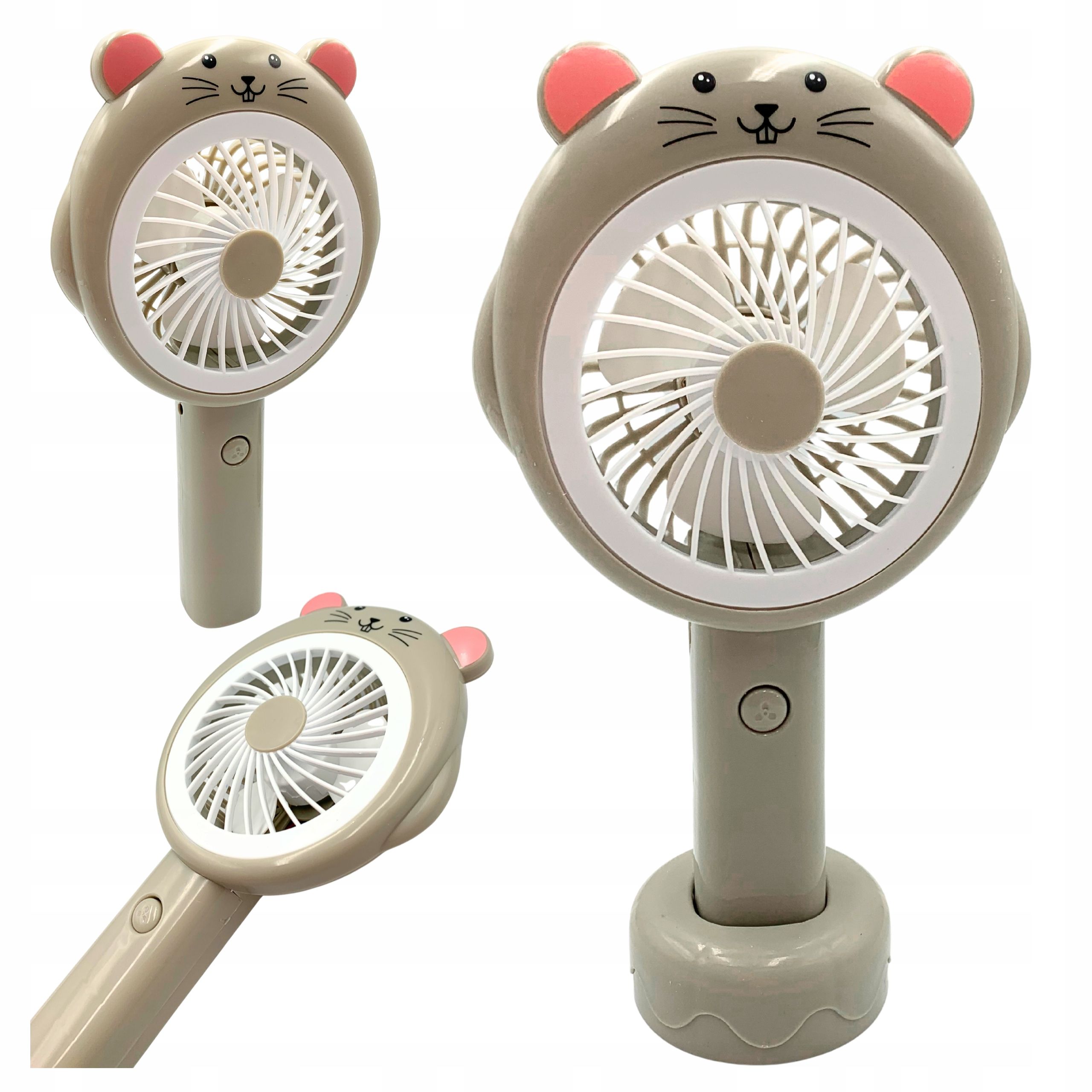  Mini ventilátor ventilátor manuál žabka zložený bezdrôtový zaba usb