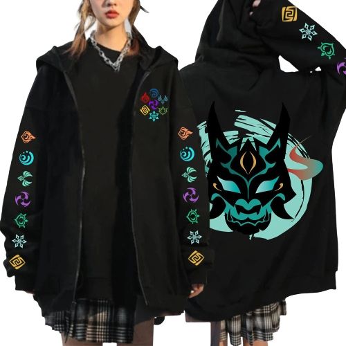  Svetry módní dámský svetr genshin impact anime