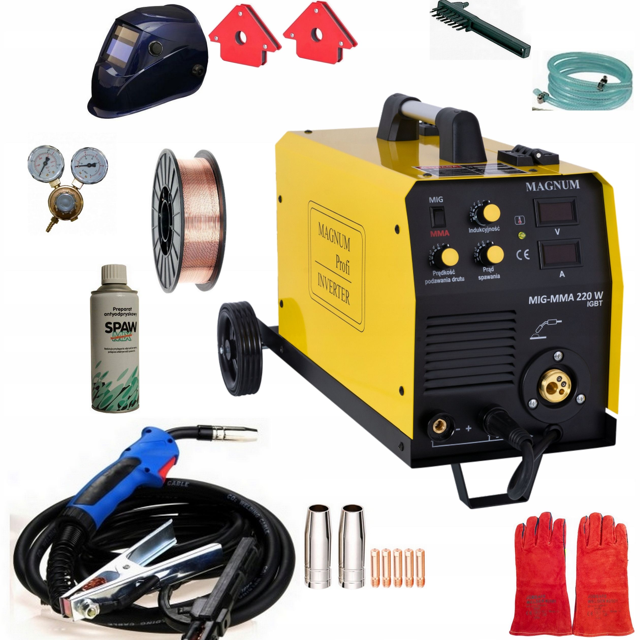  Suvirinimo aparatas mig magnum mig mag-mma 220w igbt