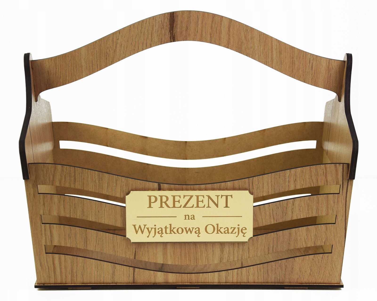  Brazowy košík na košík dárková sada dřevěná krabice dárek suvenýr