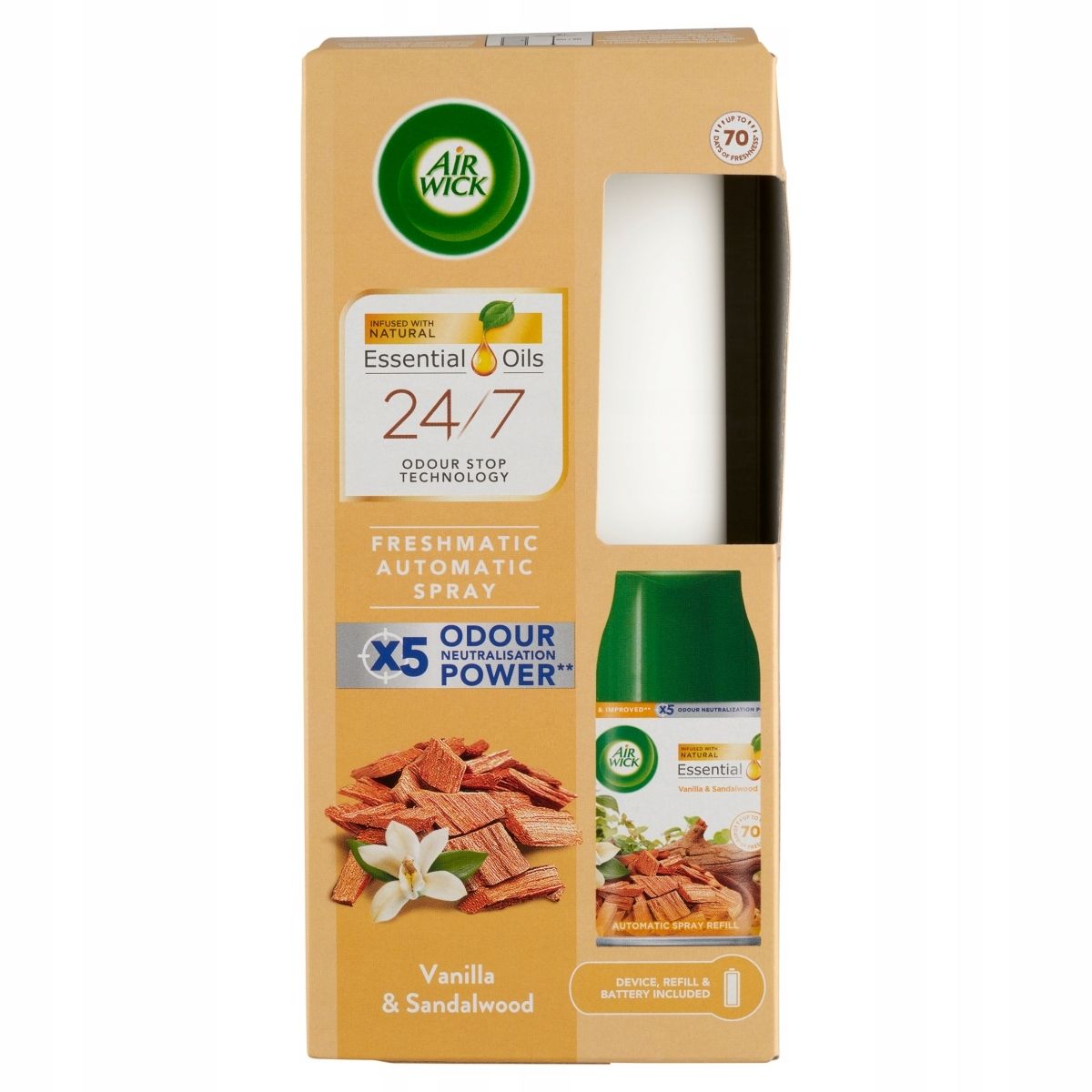  Air wick elektrický zariadenie + wklad bavlna i rzeskie počasie 19 ml
