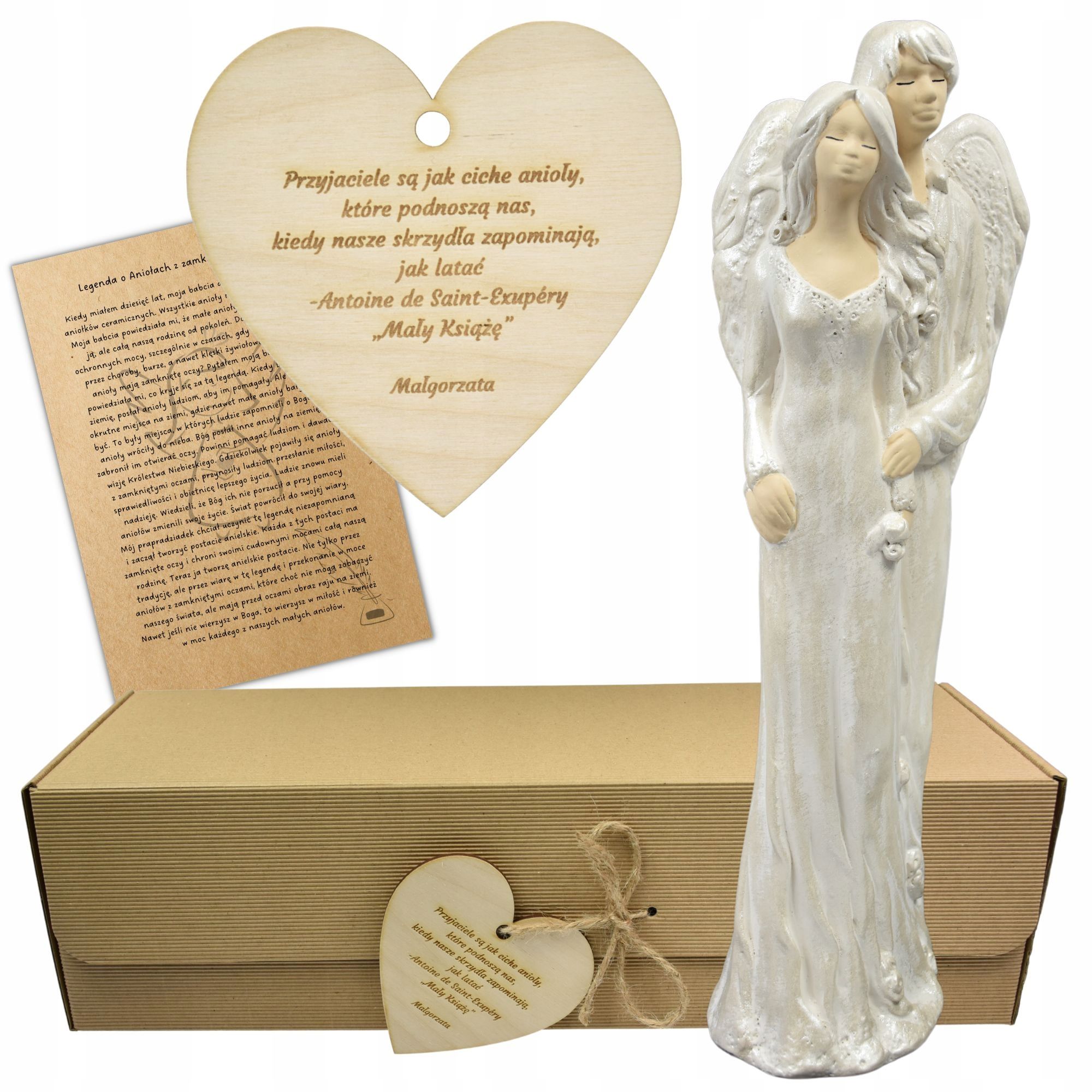  Angel figurine large adornment gift colour engraving