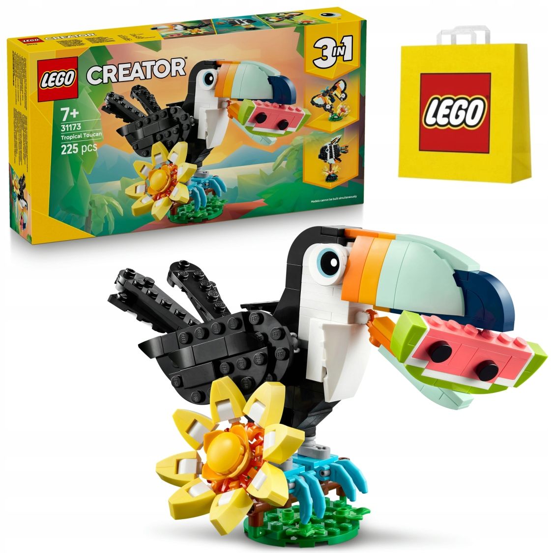  Bloky lego creator 31170 dzikie zvieratá ružový plameniak za darček taška