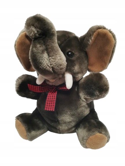  Dramblys w pizamce pirštininė lėlė minkštas žaislas 30cm elephant drambliukas