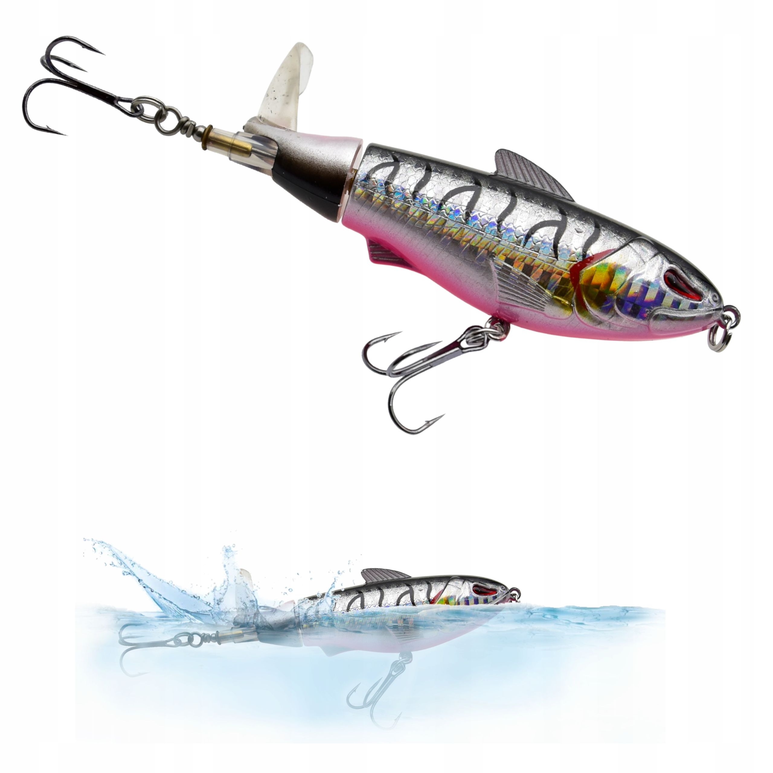  Wobbler zum angeln minnow pop walker 3d kunstköder 5,5 cm 8 g