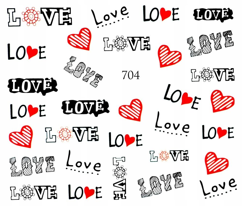  Water nail stickers for nails rainbows, mouth, pride, cigarette - nr 1011