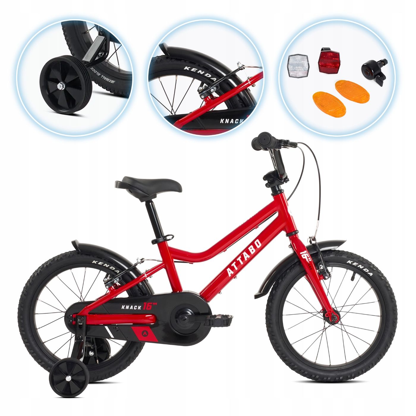  Detský bicykel attabo knack 24" čierny svetlo hliníkový rám shimano altus