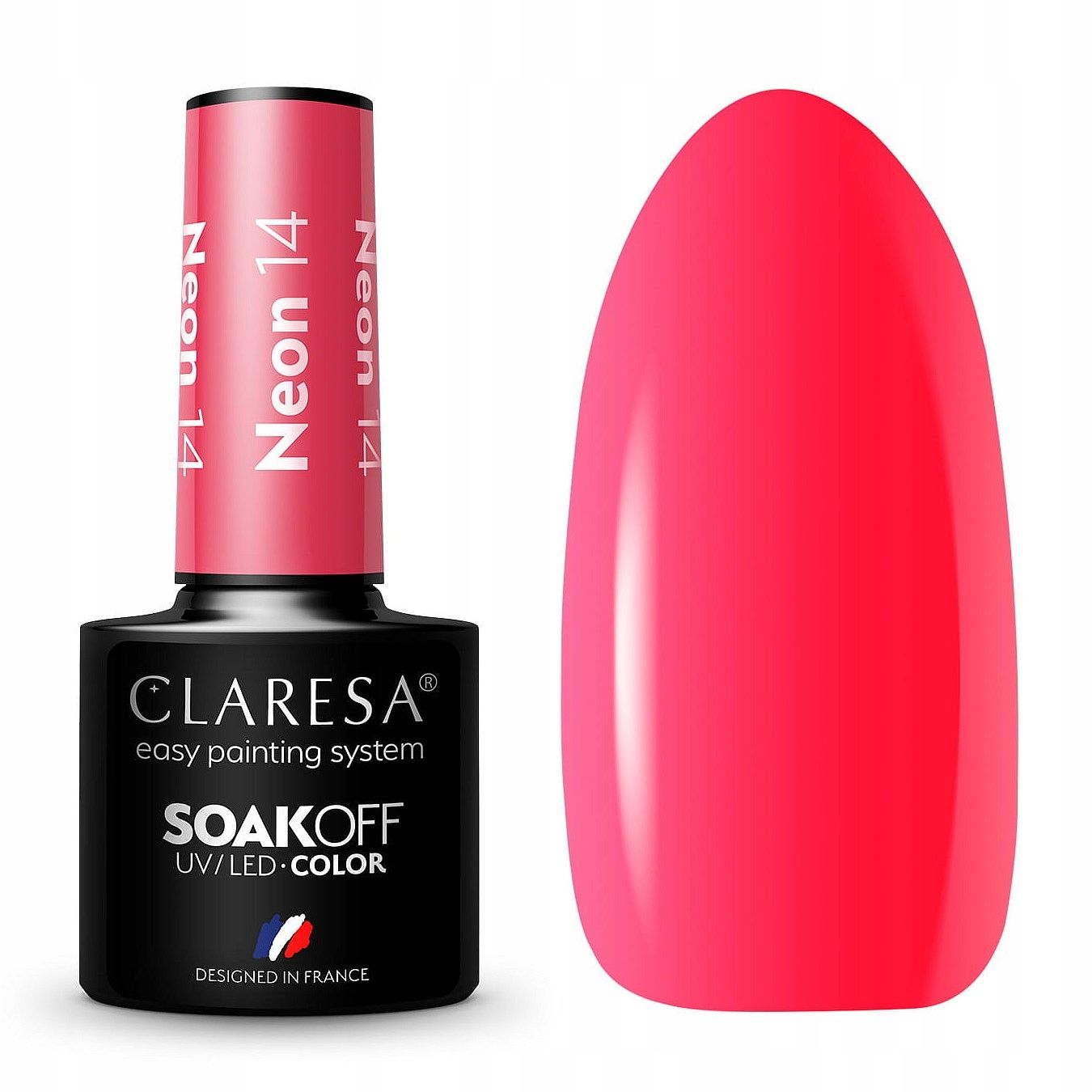  Claresa hübriid küünelakk burgundia glitter pink 554