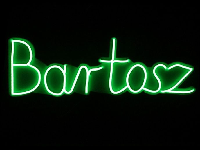  Nbzjanekkk neon led uz sienas ar barošanas avotu janekkk 49x13cm poļu ražojums