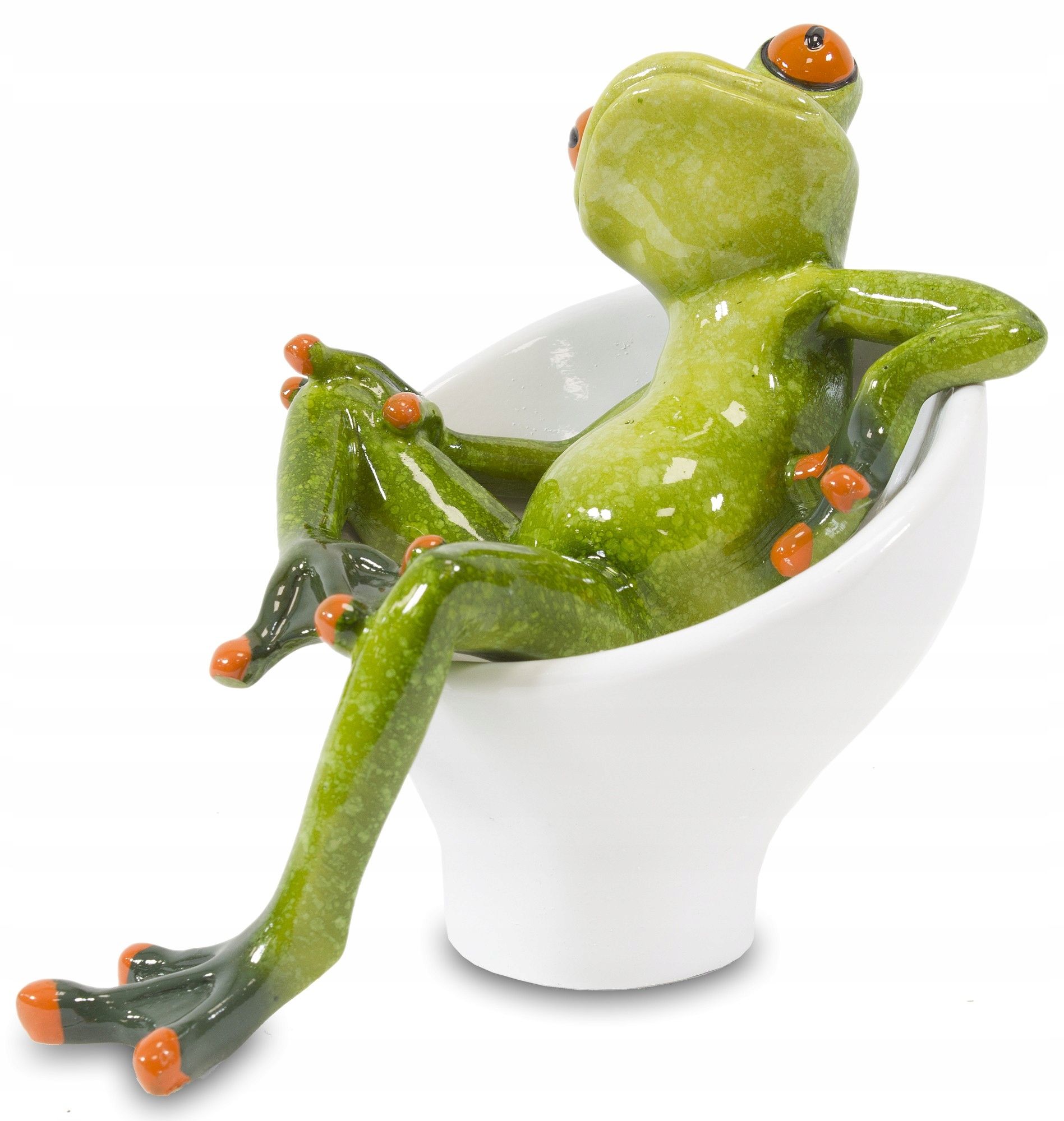  Figur frosch frosch auf rybach angler fischer geschenk