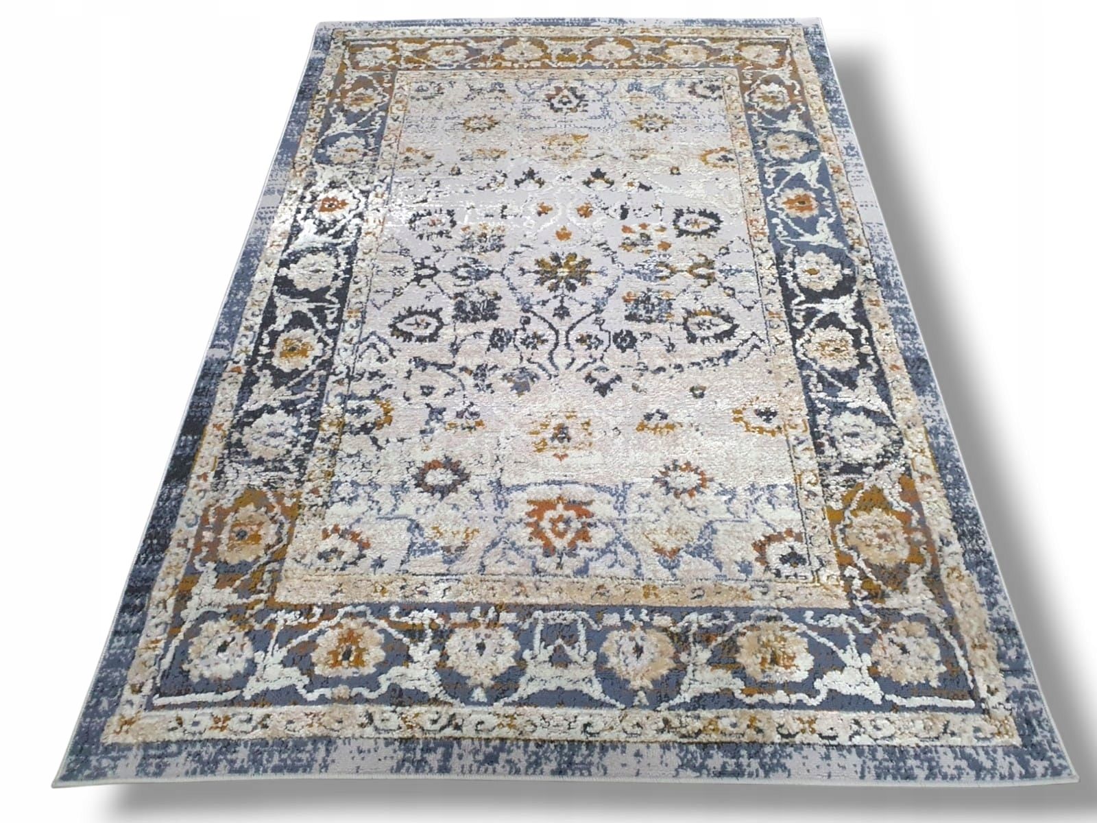  Kilimas laila vintage lofto stiliaus pilkas mėlynas 200x300 nakrapiany betonas pilka