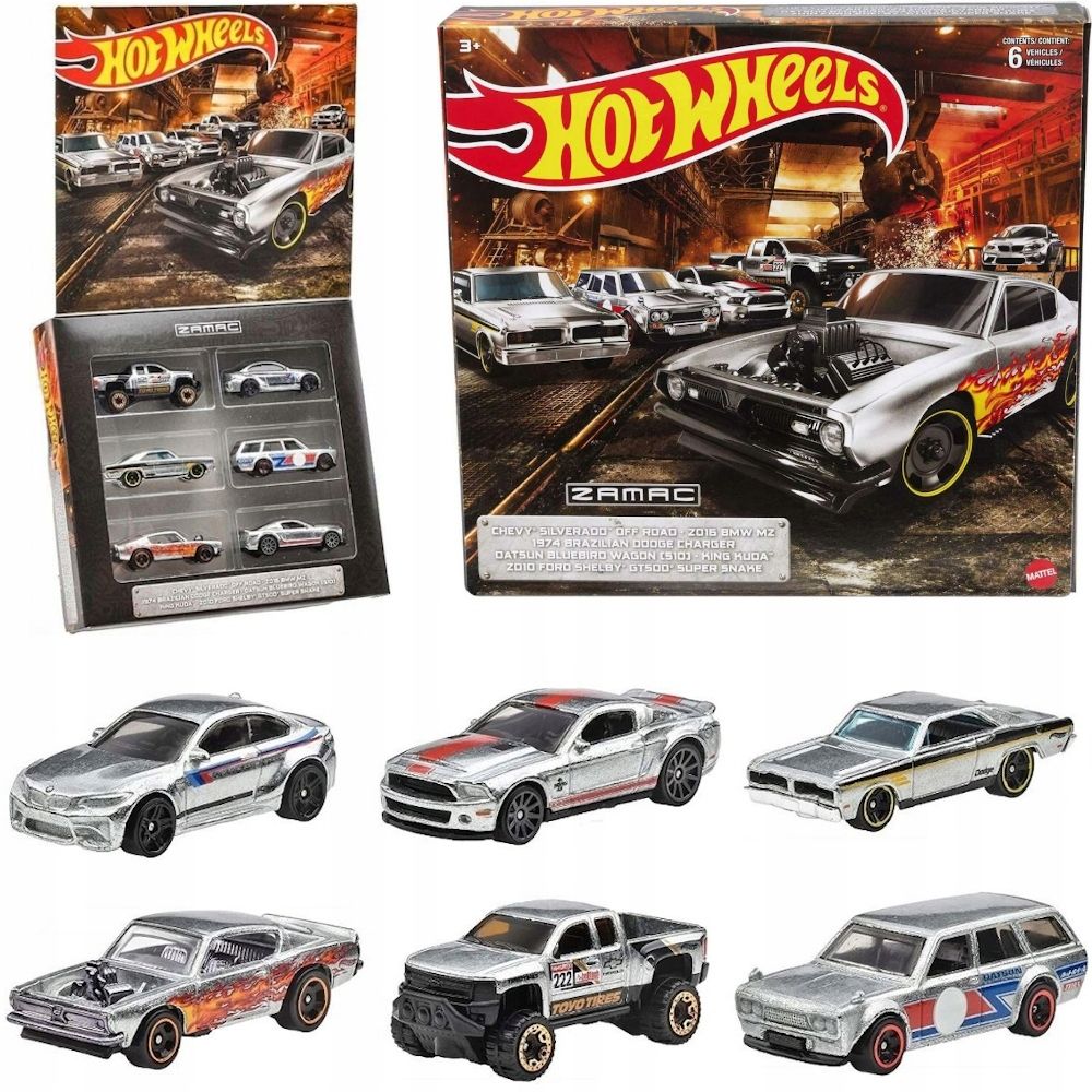  Hot wheels hw design lab 5 ks. soubor mattel hly72