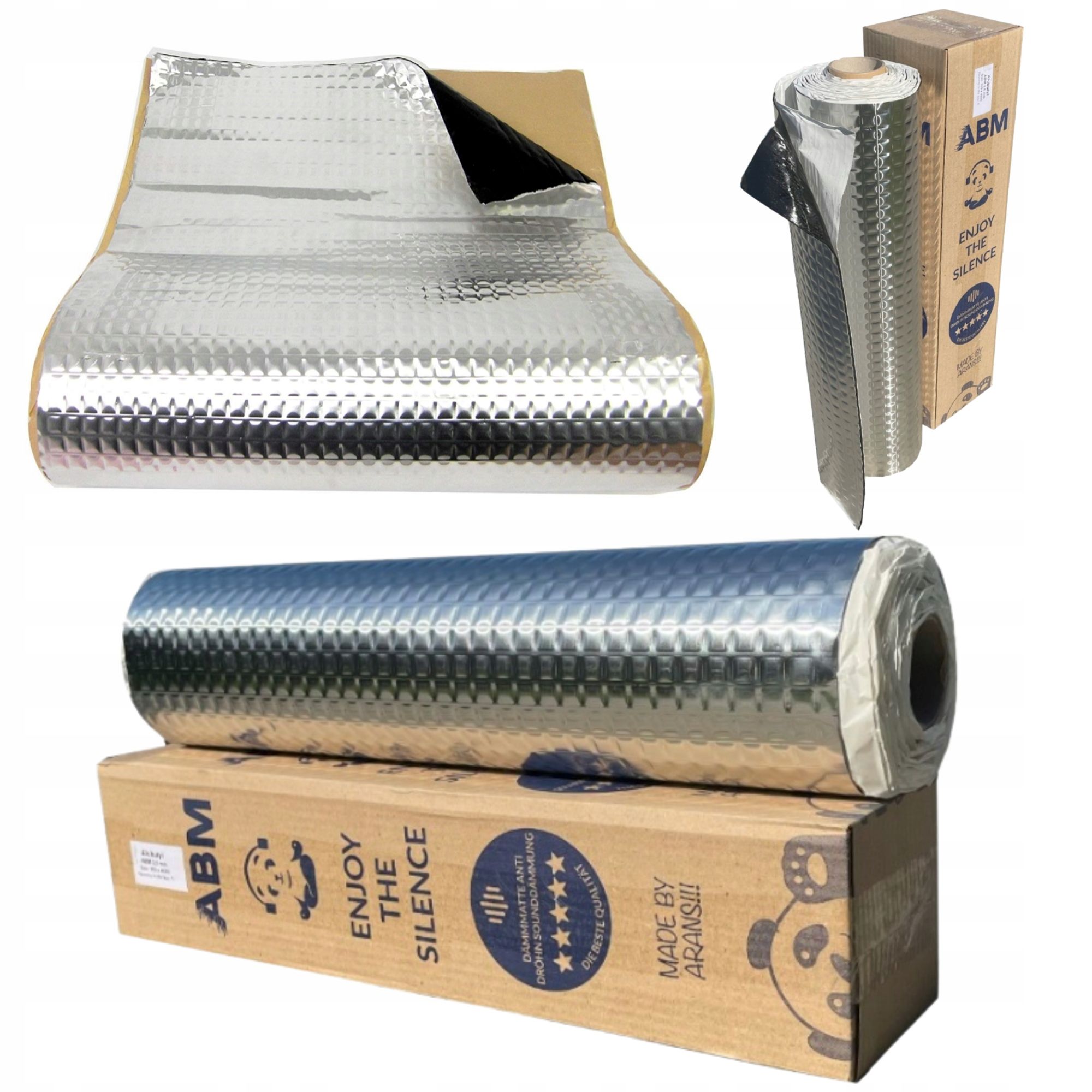  Soundproofing mat butyl bituminous door insulation abm 2,5mm 50x400cm 2m2