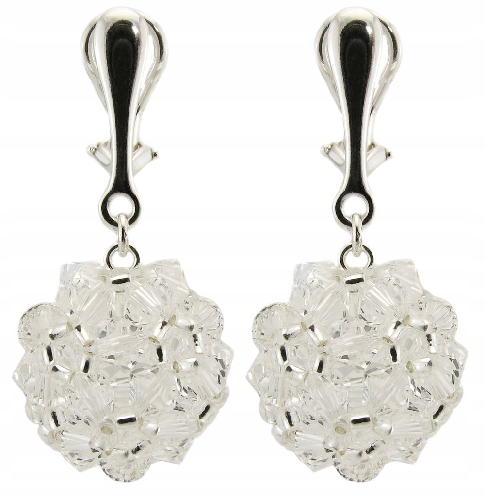  Arsylion schwarz clips mit swarovski elements jet