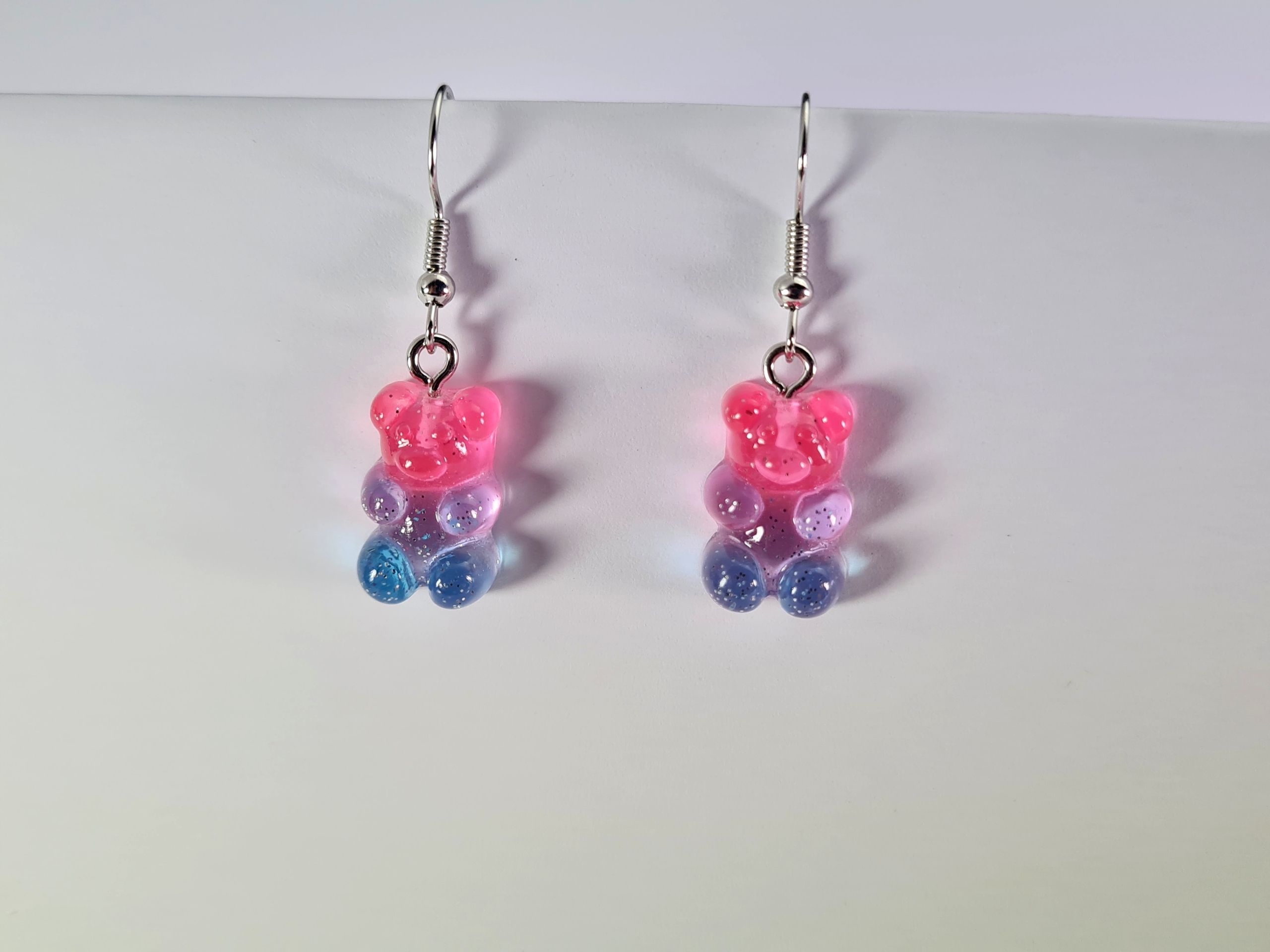  Ohrringe mis gumisie gumis gummibärchen rosa-blaue farben verdunkelt 07