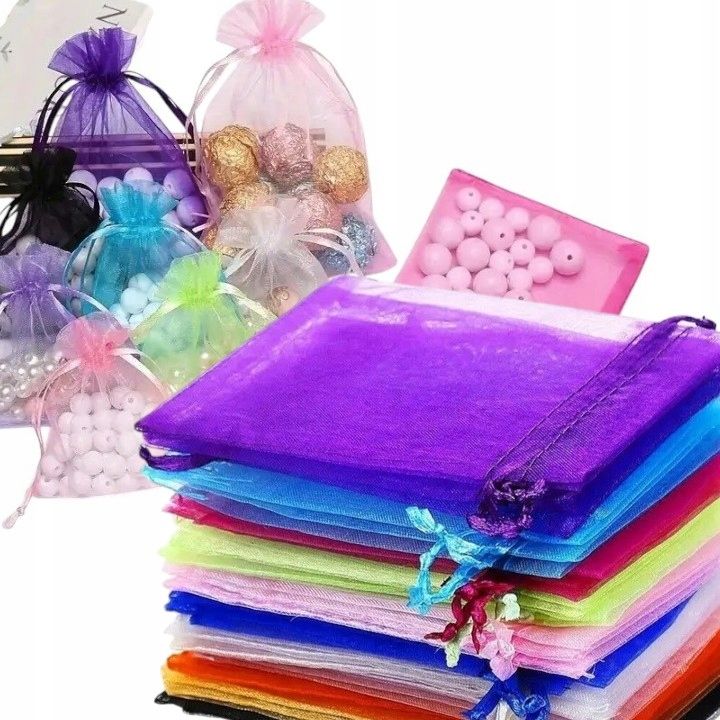  Kotid kotid organzast kohta prezent-upominki slub10szt 13x18 cm värvide segu