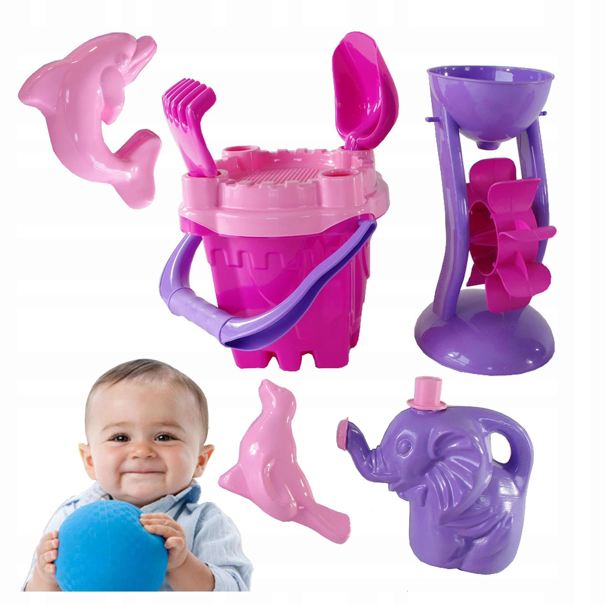 Toy set for the sandbox sand for children castle bucket 8 parts