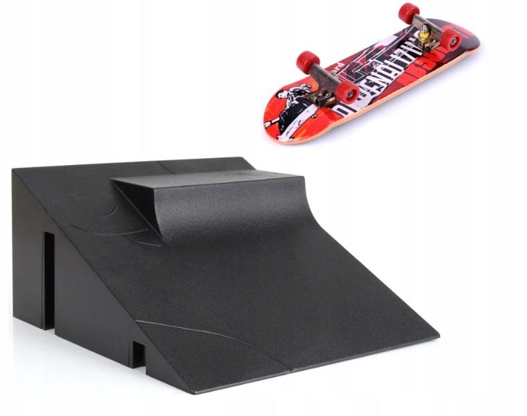  Množina fingerboard rampa hračka pre deti skateboardový park + skateboard fb-05-b