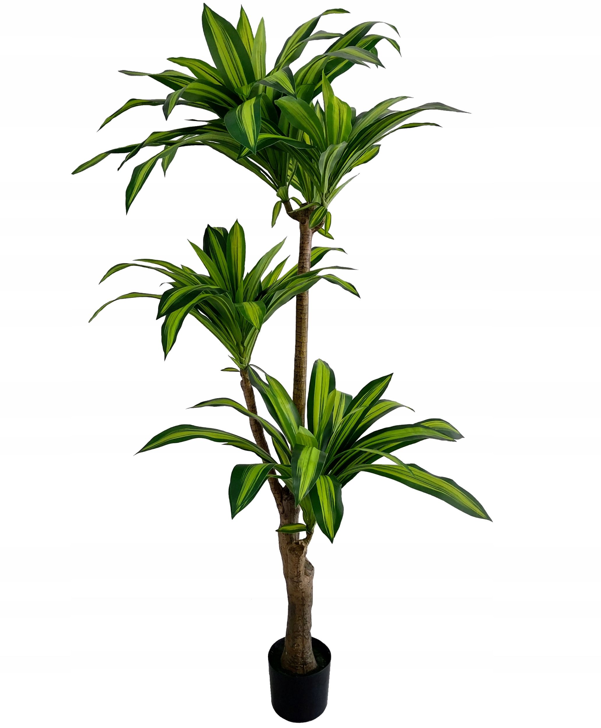  Kunstlik dracaena potis kõrge dekoratiivtaim puu juka 140 cm