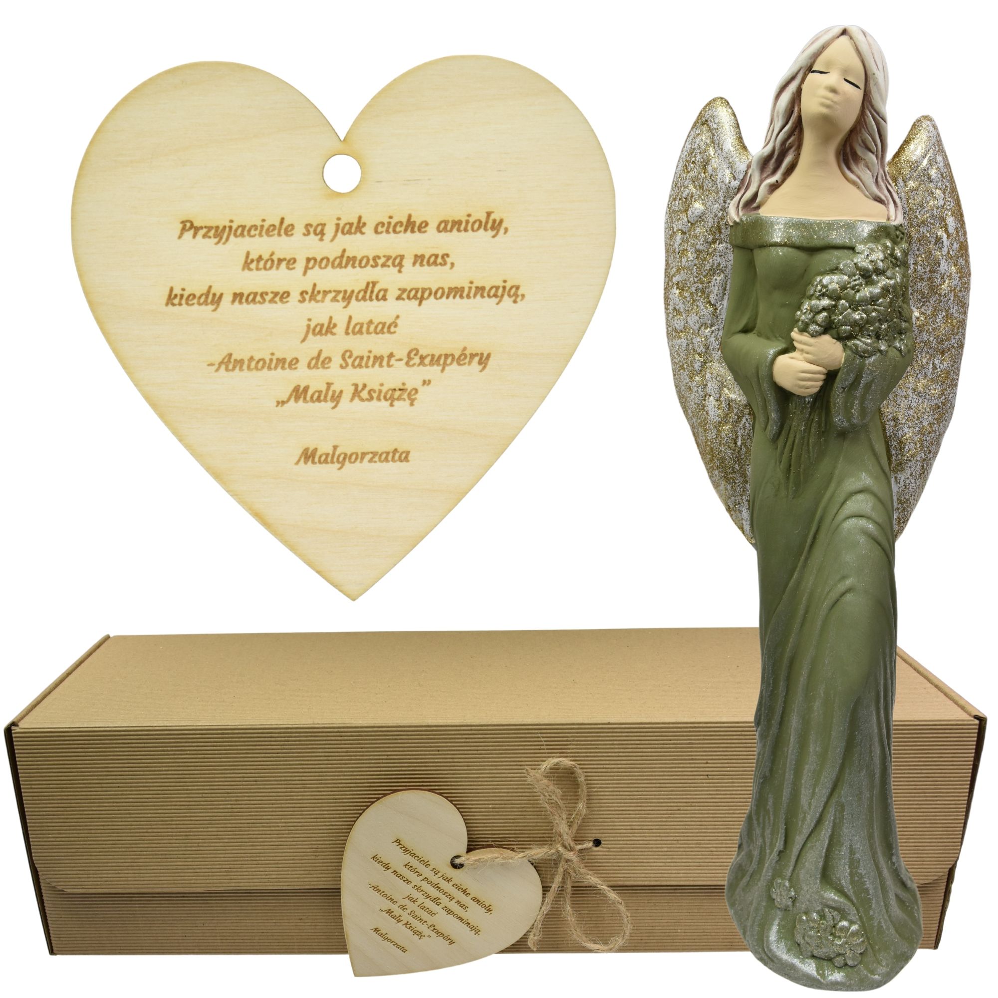  Angel figurine large adornment gift colour engraving