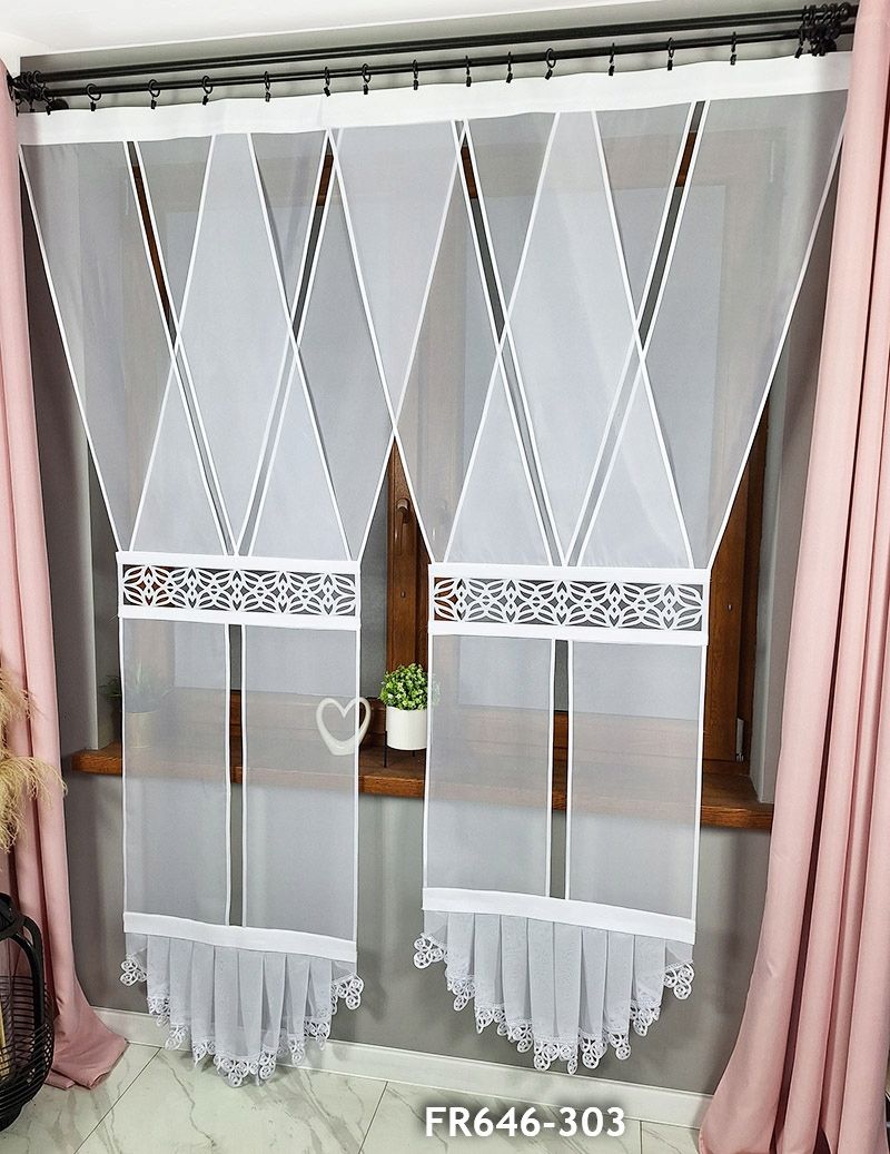  Užuolaida baltas vualis dekoratyvinė plokštė 100x60 ažūras kloste 60x100