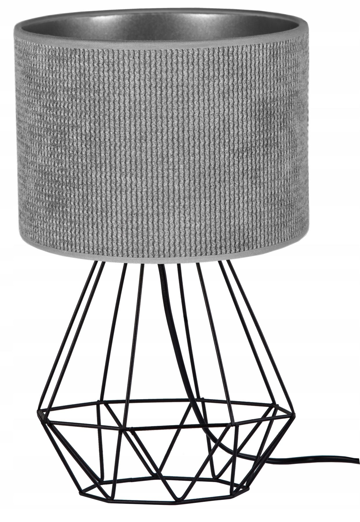  Štýlový nočná/stolová lampa moderné sklo kapucňa plisované grafitová farba led