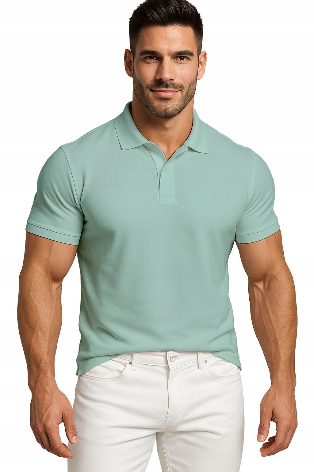  Men&#39;s polo shirts t-shirt elegant reinforcement cotton with collar m