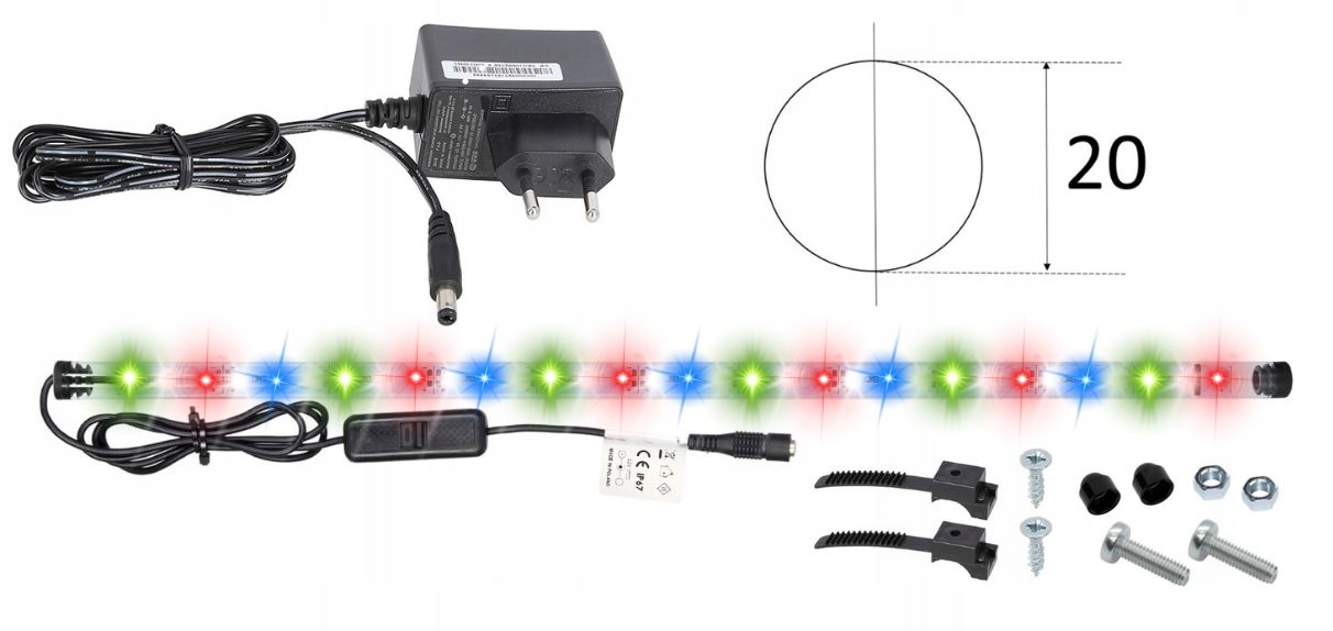  Led zářivka plant rostliny 30cm akvárium grow 1:1
