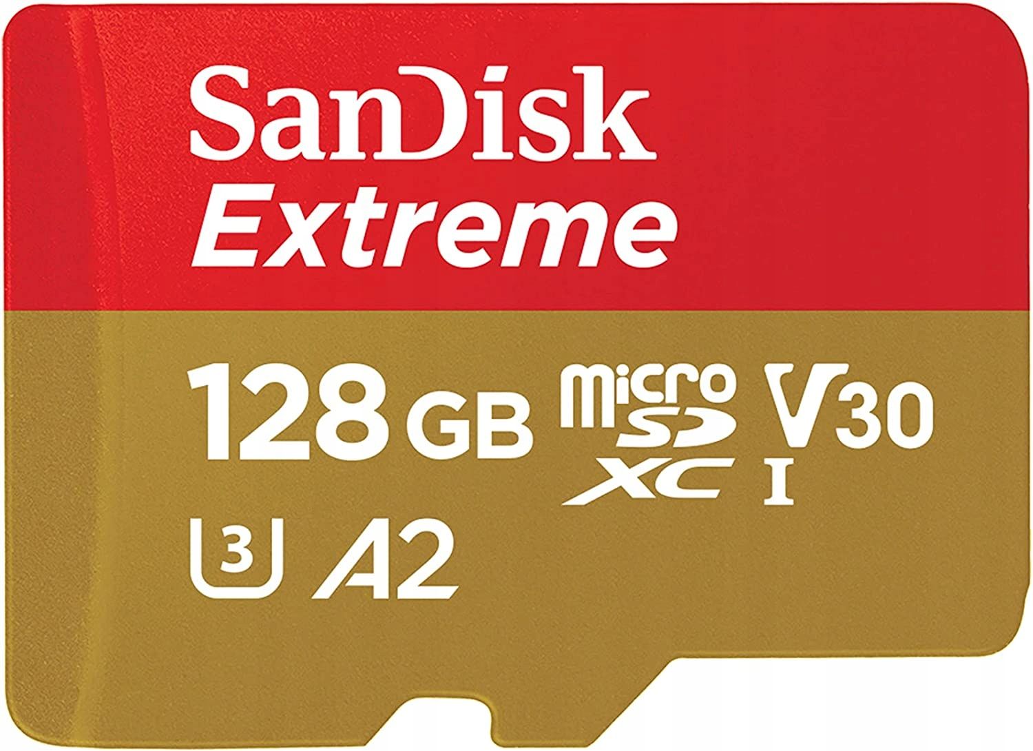  Sandiskas micro sdxc extreme 128gb 190mb/s u3 v30 a2