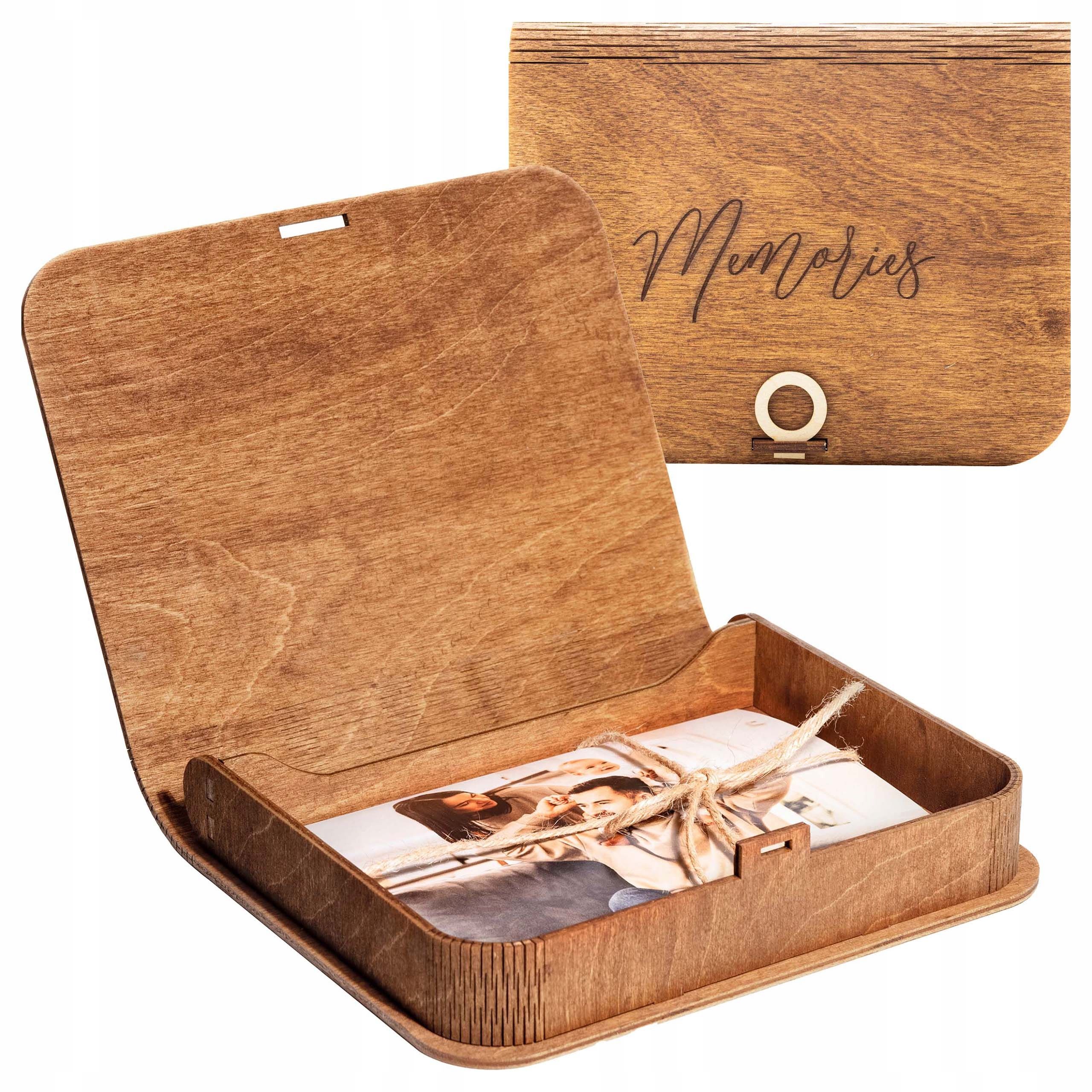  Dėžė nuotraukoms 10x15 cm į 100 nuotraukų graviravimu personalizuota dovana