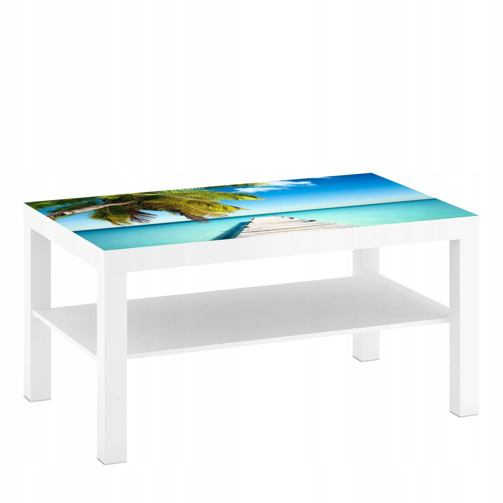  Laminovaná samolepka pro stůl káva ikea lack 90x55 cm trojúhelníky dřevo