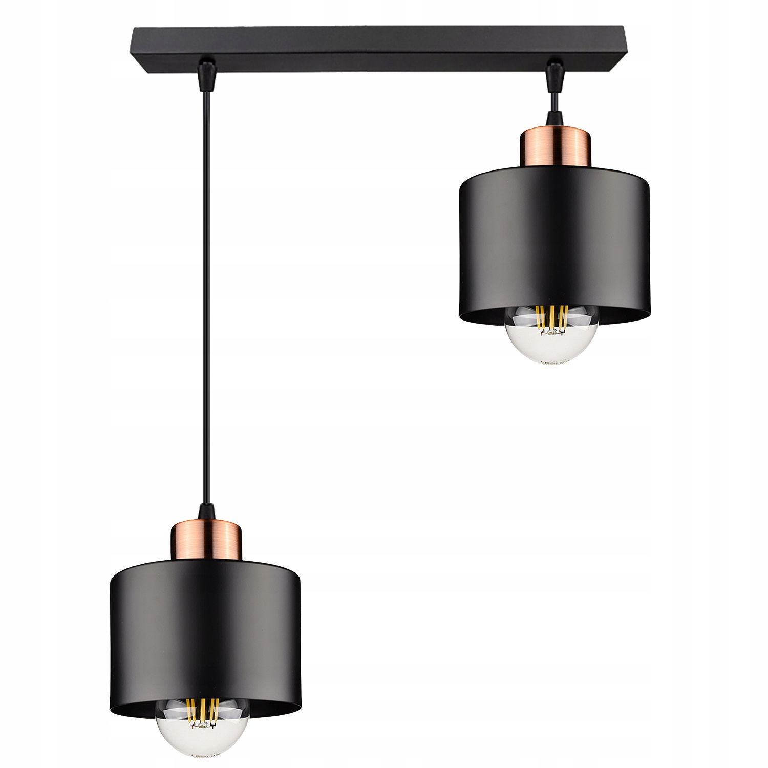 Ceiling lamp hanging lamp golden white modern 3x e27 for the living room