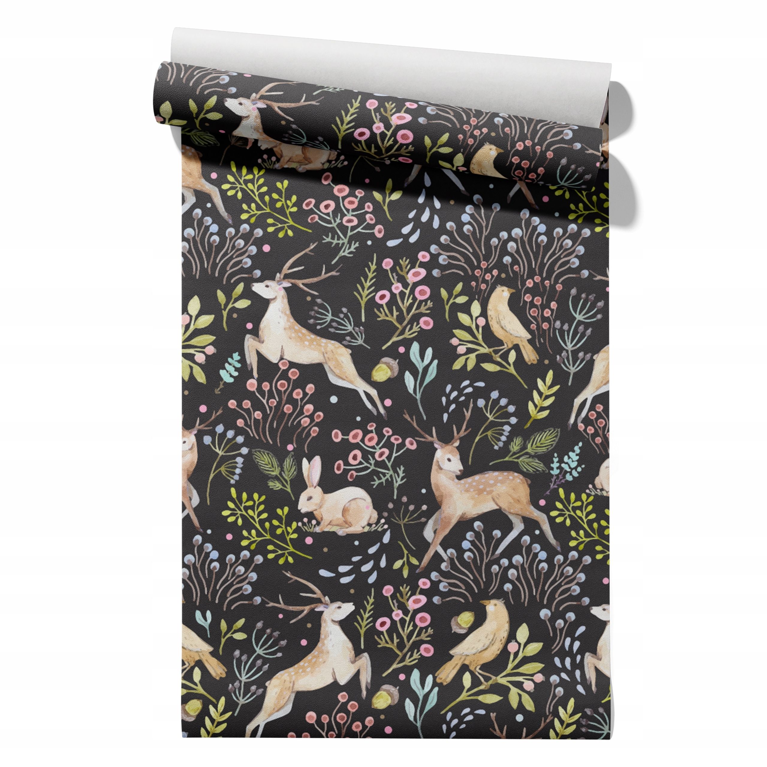  Wallpaper non-woven fabric pastel cherries wallpaper in a roll 50cm x 6,1mb