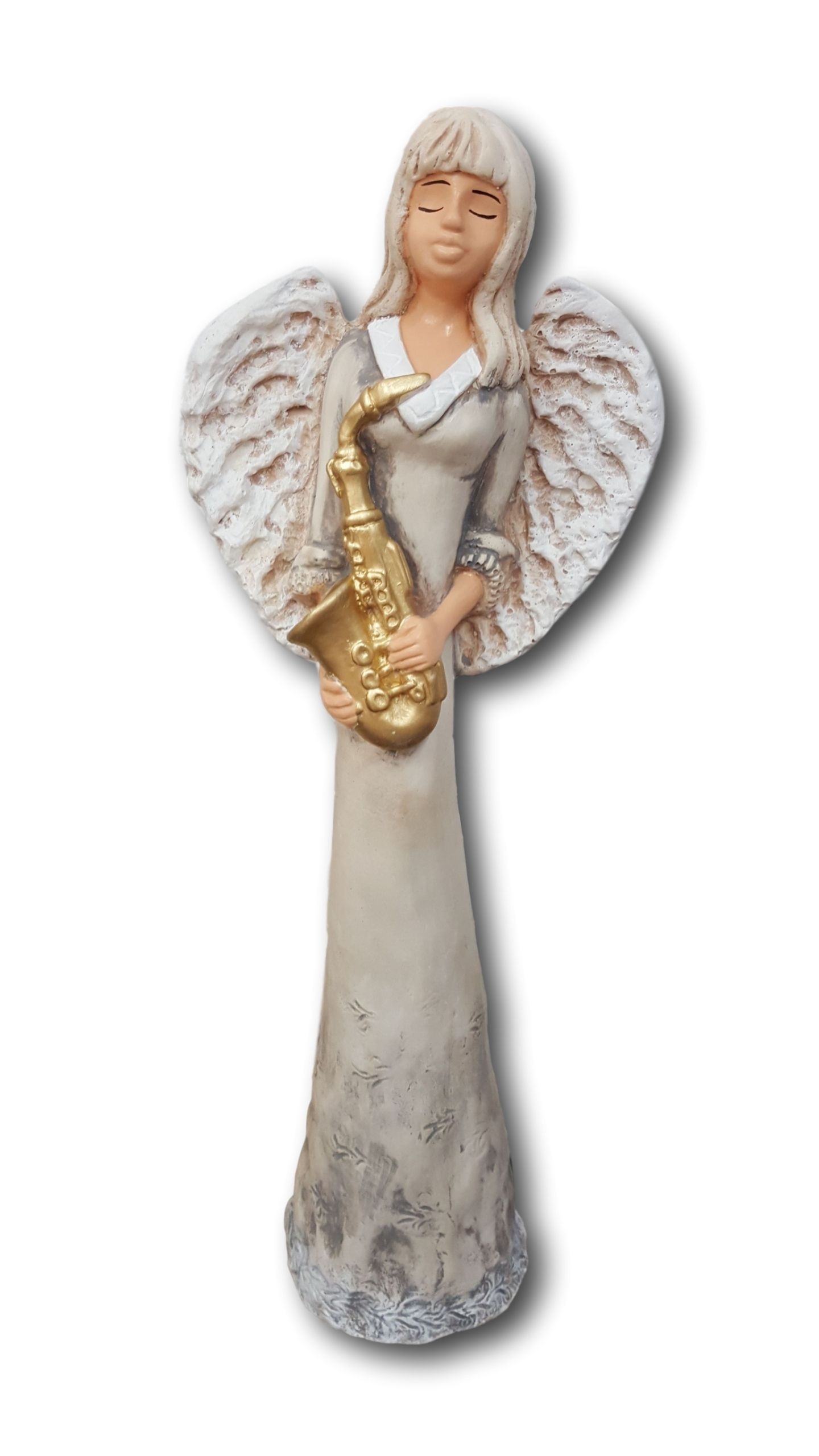  Angel angel amor plaster figurine candlestick 27cm