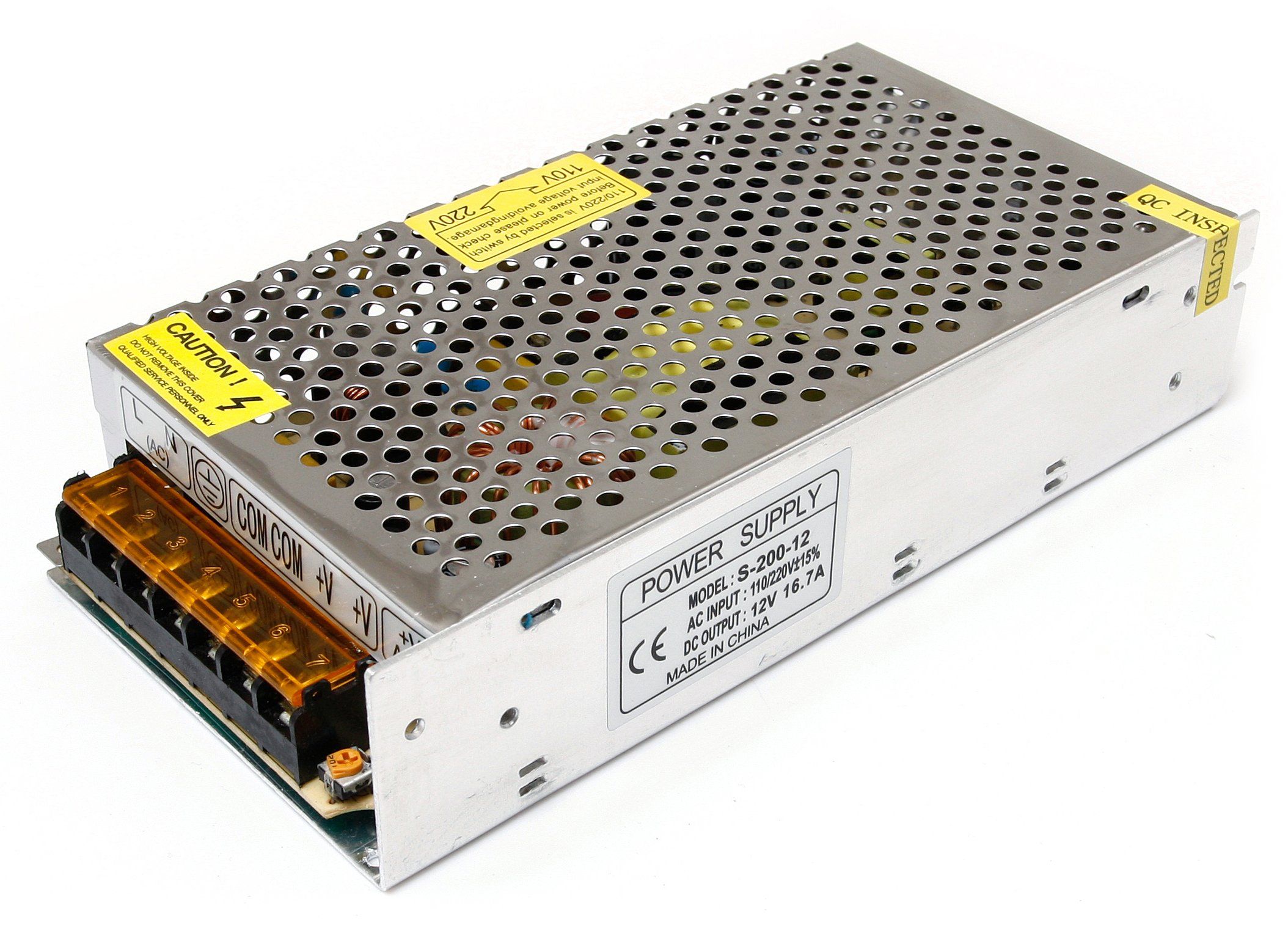  Maitinimo šaltinis 12v 120w 10a ip20 slim led juostoms, cctv