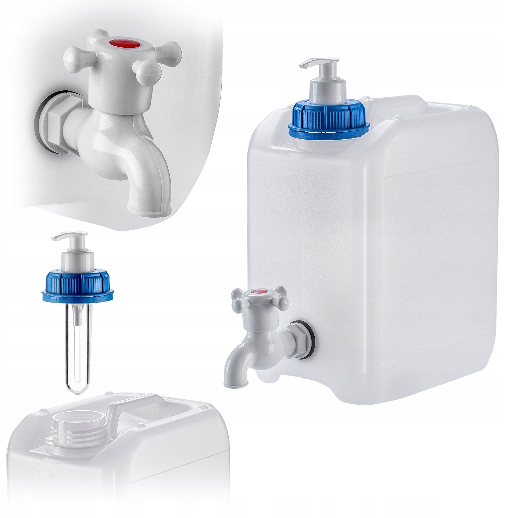  Wasserkanister waschbecken krug banka spender seife flüssigkeiten 5l mit wasserhahn
