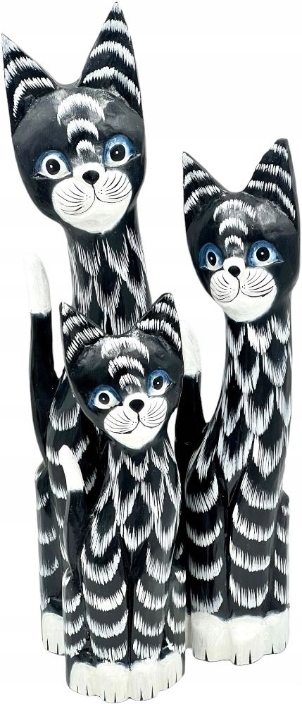  Katze kätzchen holzfigur wunderschön einzigartig dekoration oder geschenk 30cm