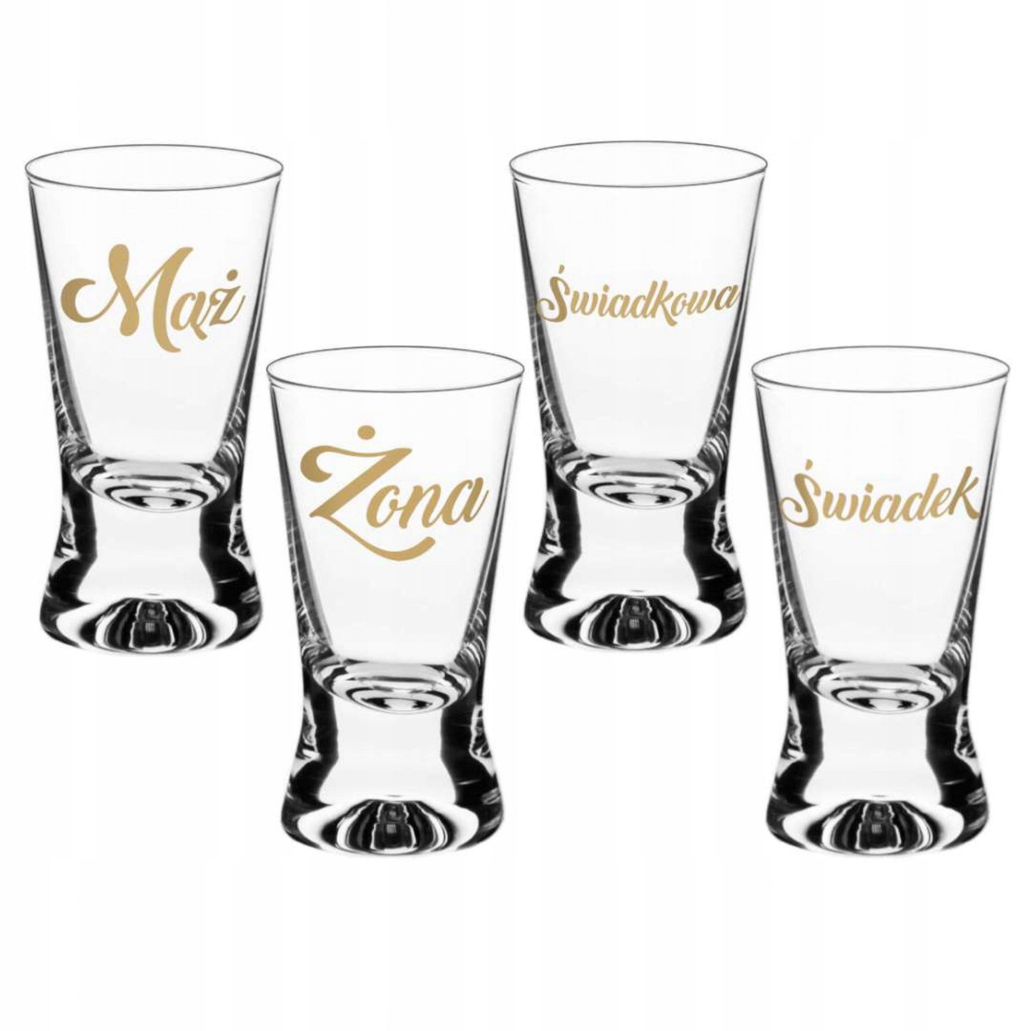  Garnitur gläser hochzeit mann gattin zeuge swiadkowa geschenk hochzeit
