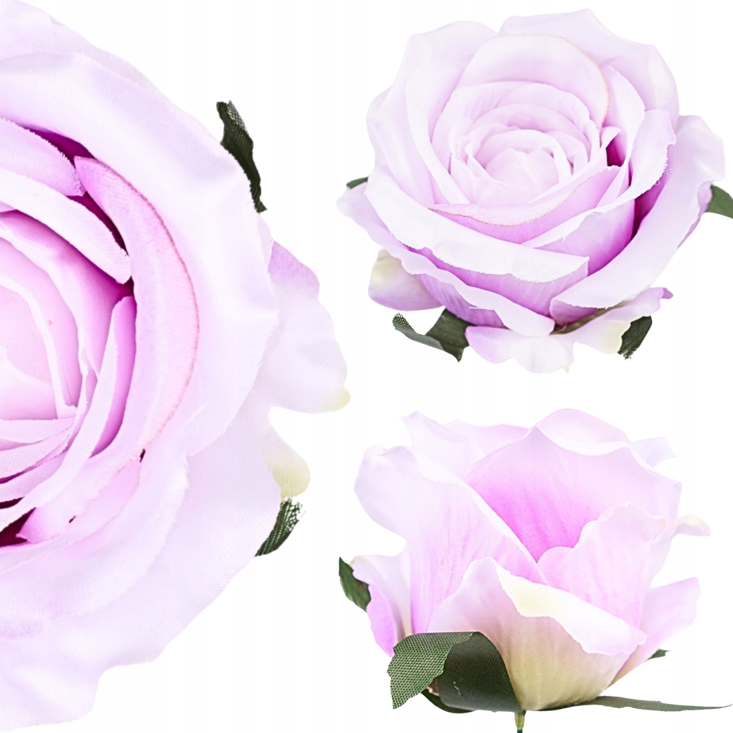  6x dirbtinės gėlės rožė wyrobowa galva komplektas 10cm violetinė