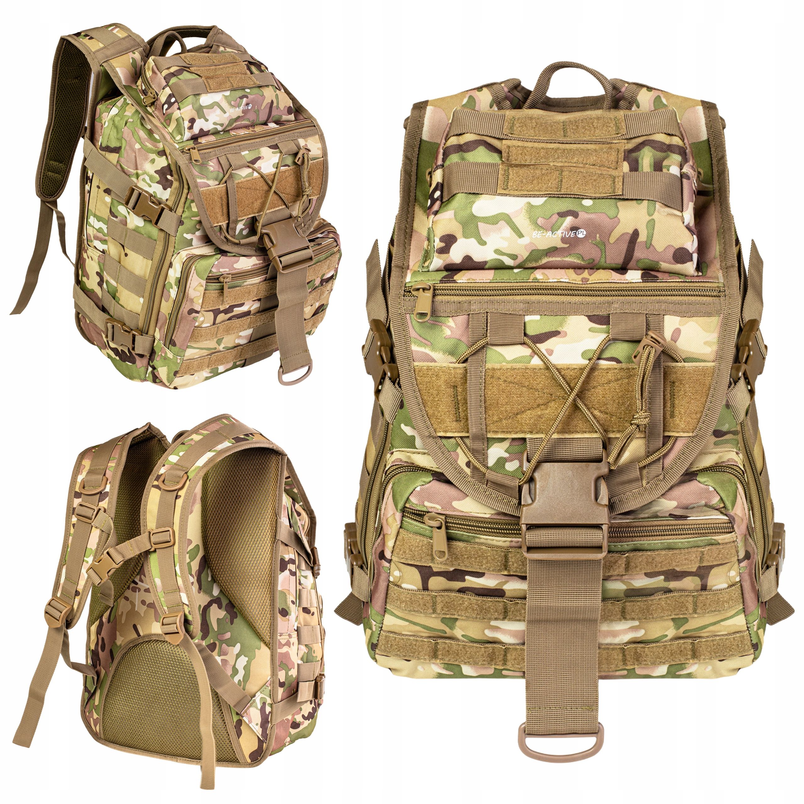  Backpack for survival tactical military tourist 45l black