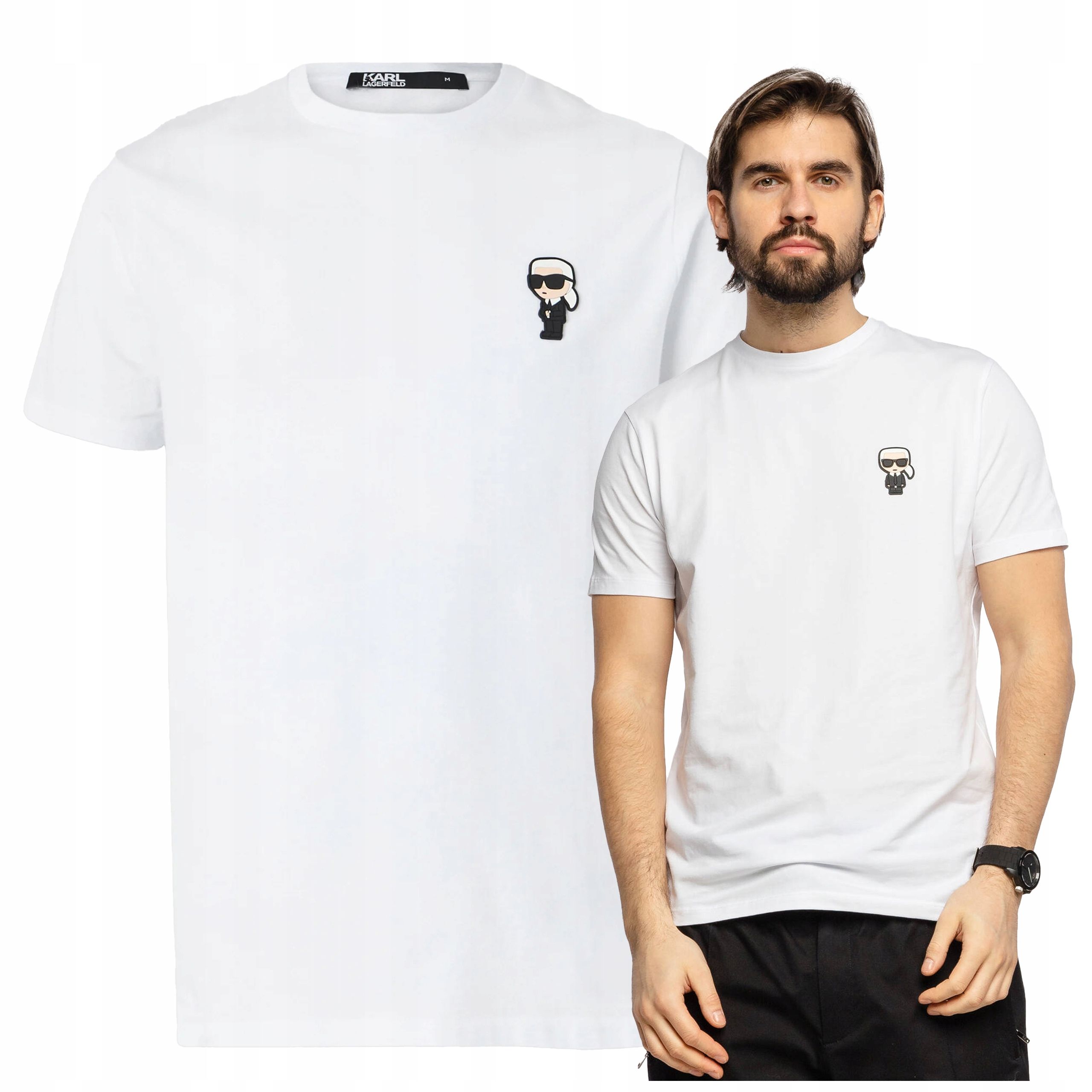  Karl lagerfeld meeste t-särgid puuvill basic valge väike logo r. m