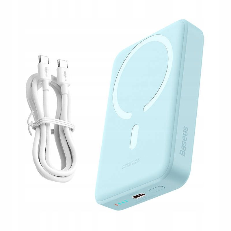  Baseus magnetic mini přenosná nabíječka magnetický 10000mah usb-c pd 30w kabel