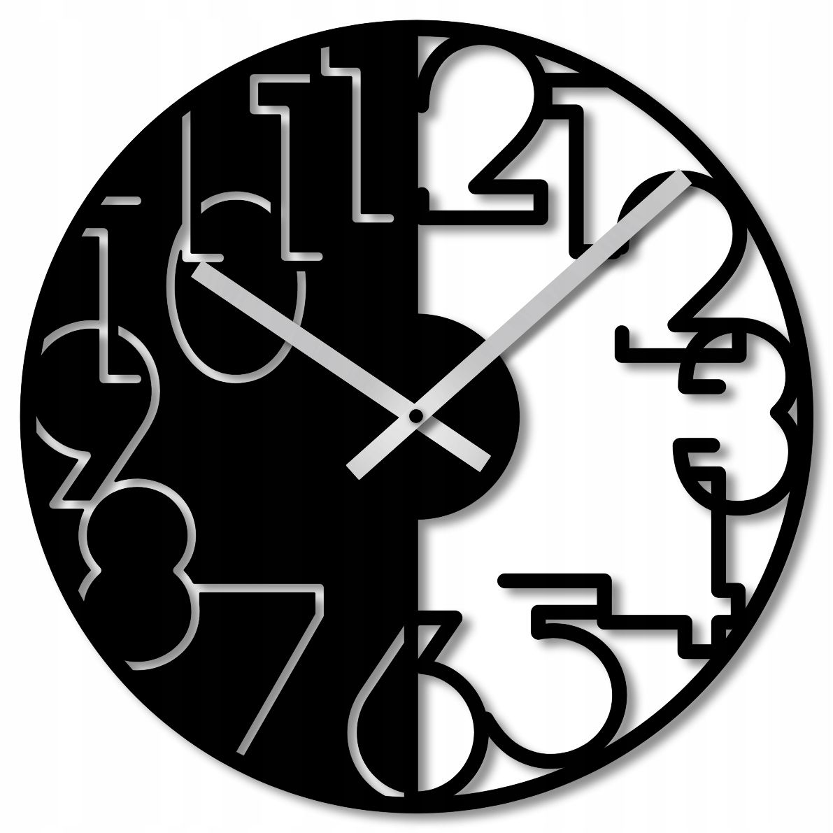  Wall clock 60 cm clock on the wall big clock openwork classic big numbers