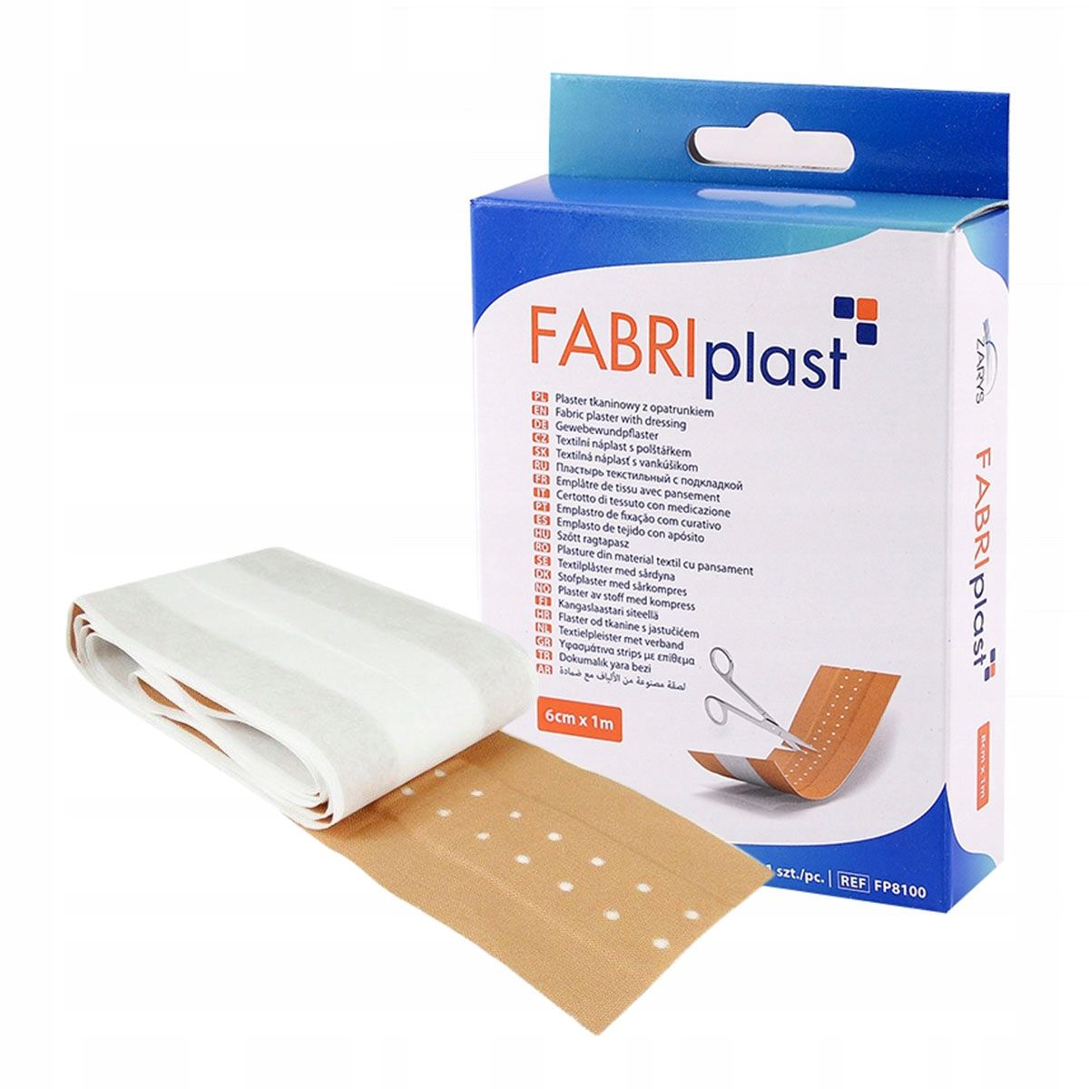  Látková záplata s obväzom na rezanie 6cmx1m fabriplast